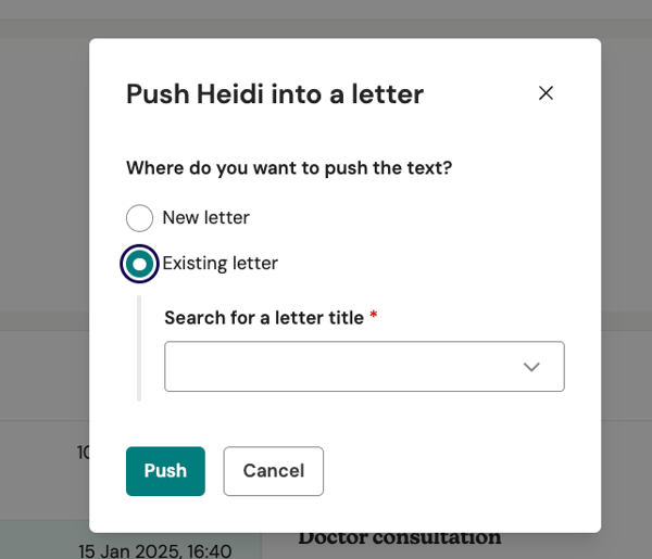 Dictating with Heidi