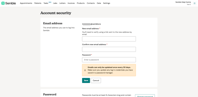 enter new email