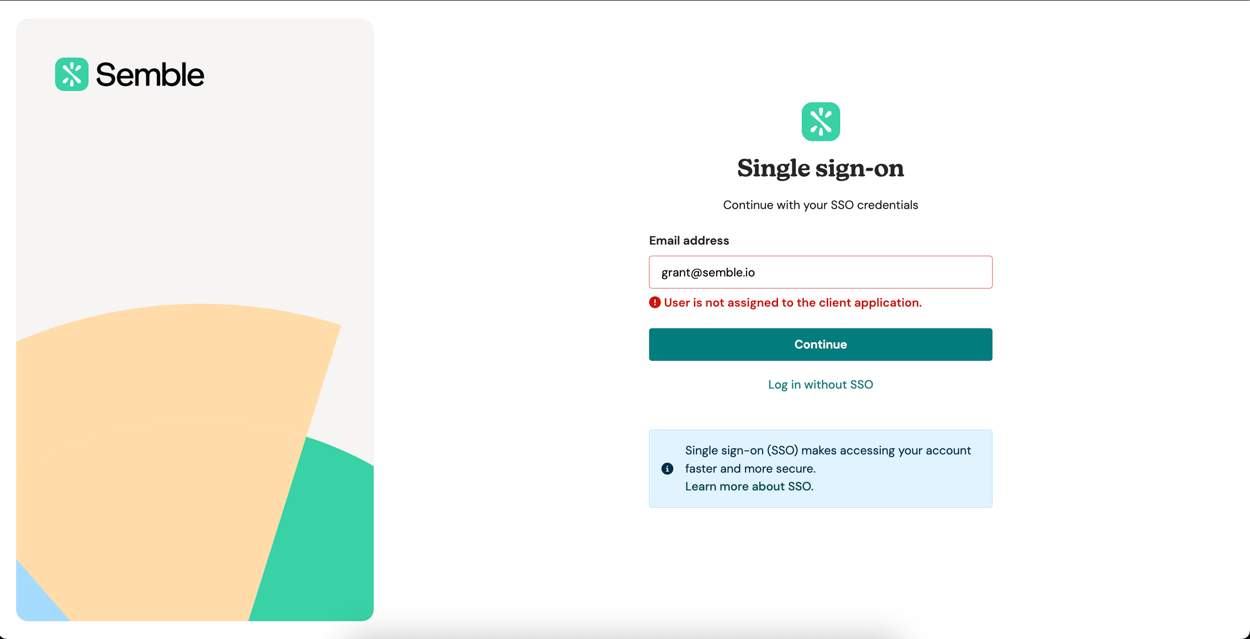 Login to Semble with SSO